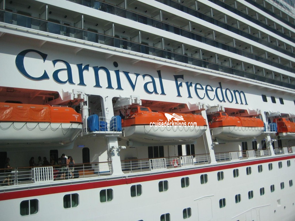 Carnival Freedom Upper Deck Plan Tour