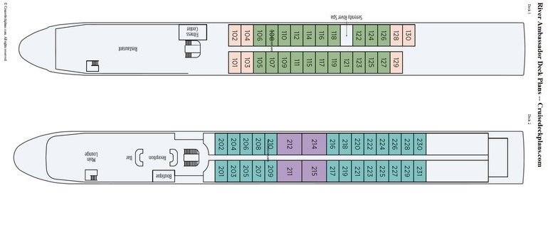 River Ambassador deck plans