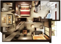 2-Bedroom Family Villa diagram