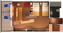 Carnival Fascination Penthouse Suite Layout