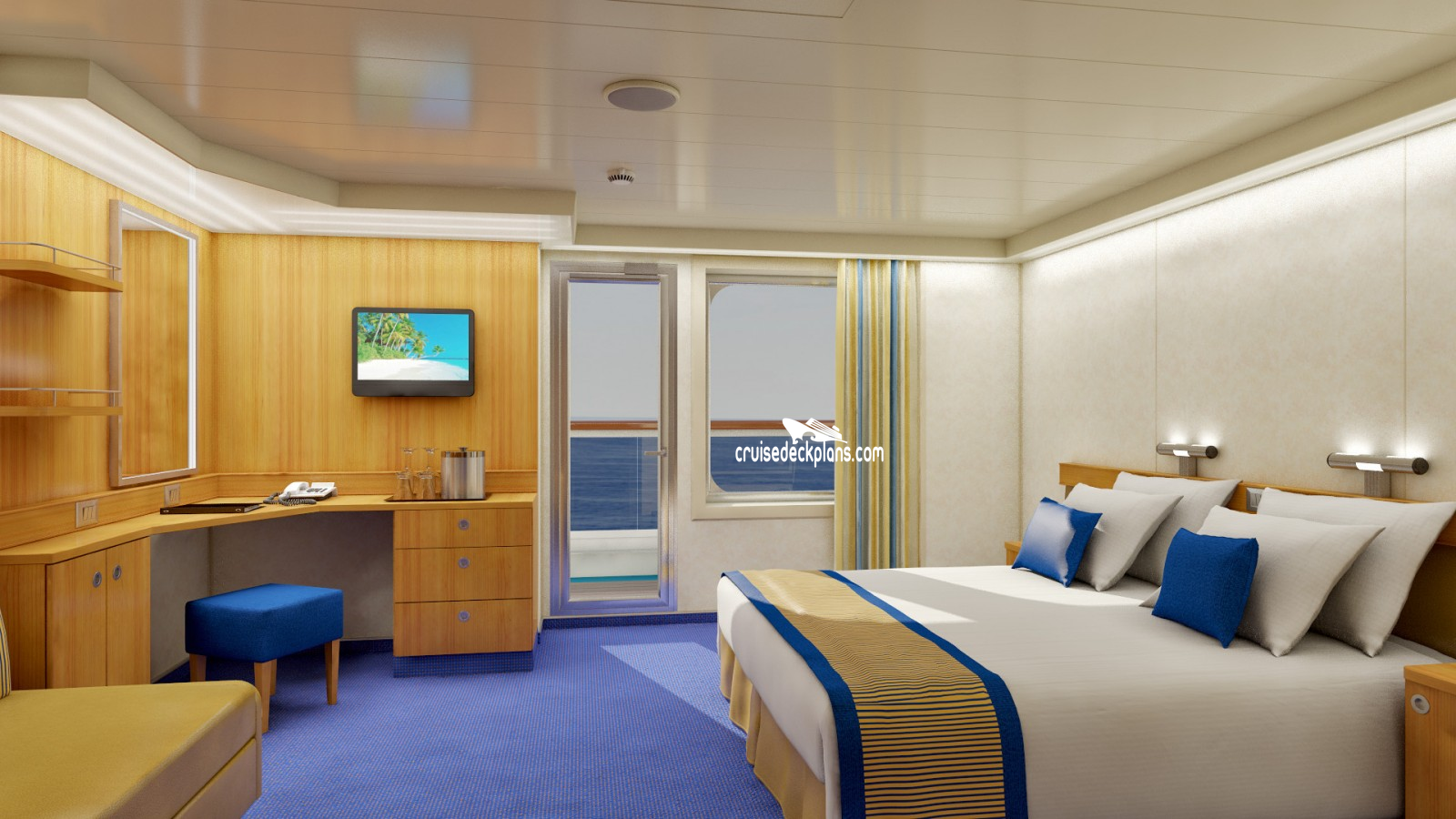 carnival cruise deck rooms