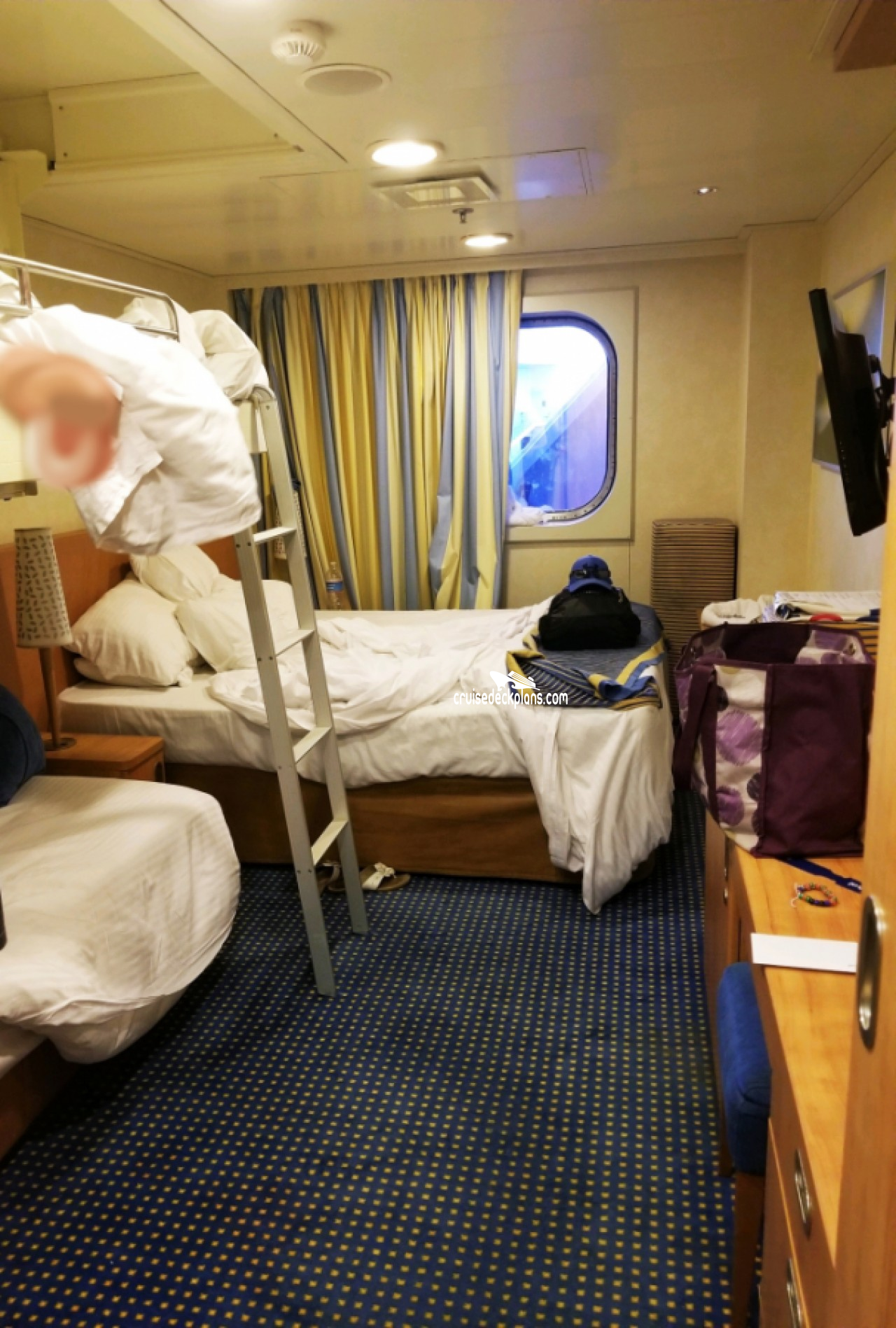 Carnival Sunshine Interior With Picture Window Stateroom