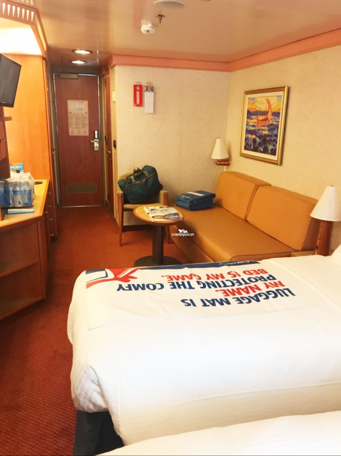 Carnival Freedom Oceanview Stateroom Details