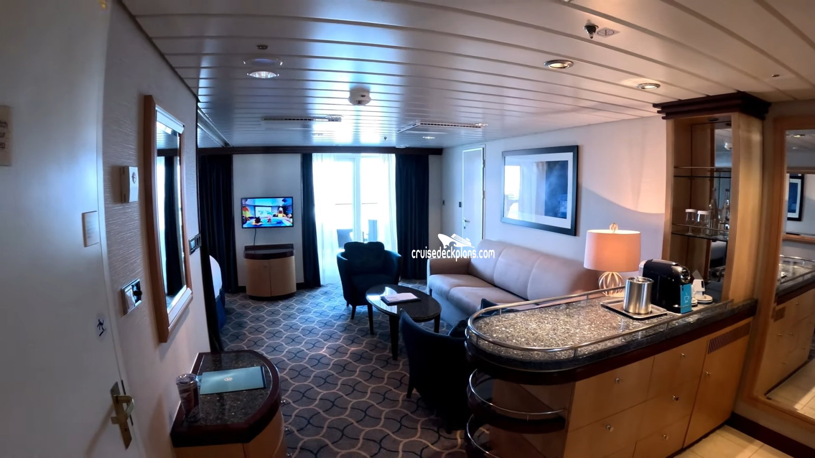 Grand Suite - 1 Bedroom (1 Fan) - Cleveland Browns Fan Cruise 2024