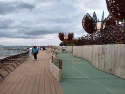 Celebrity Edge Jogging Track picture Uploaded in 2018 Photo courtesy of Charles Parraga. Celebrity Edge Jogging Track picture