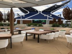 Celebrity Edge Rooftop Garden Grill picture Uploaded in 2018 Photo courtesy of Dianna Miller. Celebrity Edge Rooftop Garden Grill picture