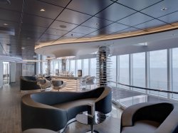 MSC Seaview Champagne Bar picture Uploaded in 2021 Photo courtesy of MSC Cruises. MSC Seaview Champagne Bar picture