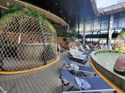 MSC World Europa Botanic Garden Pool picture Uploaded in 2023 Photo courtesy of Anne Bratton. MSC World Europa Botanic Garden Pool picture