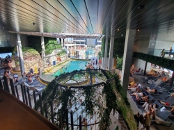 MSC World Europa Botanic Garden Pool picture Uploaded in 2023 Photo courtesy of Anne Bratton. MSC World Europa Botanic Garden Pool picture