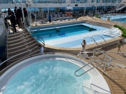Sun Princess Main Pools picture Uploaded in 2024 Photo courtesy of Steve Millay. Sun Princess Main Pools picture