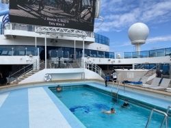 Sun Princess Main Pools picture Uploaded in 2024 Photo courtesy of Steve Millay. Sun Princess Main Pools picture