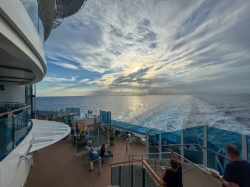 Star Princess Wake View Terrace picture Uploaded in 2025 Photo courtesy of Joshua Zufelt. Star Princess Wake View Terrace picture