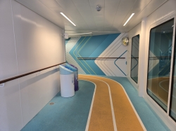 Icon of the Seas Running Track picture Uploaded in 2026 Photo courtesy of Celeste Agnew. Icon of the Seas Running Track picture