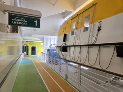 Icon of the Seas Running Track picture Uploaded in 2026 Photo courtesy of Celeste Agnew. Icon of the Seas Running Track picture
