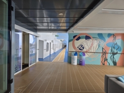 Icon of the Seas Running Track picture Uploaded in 2026 Photo courtesy of Celeste Agnew. Icon of the Seas Running Track picture
