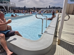 Norwegian Aqua Main Pool picture Uploaded in 2026 Photo courtesy of Anne Bratton. Norwegian Aqua Main Pool picture