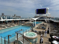 Sky Princess Main Pools picture Uploaded in 2026 Photo courtesy of Donald Palmesano. Sky Princess Main Pools picture