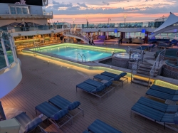 Sky Princess Main Pools picture Uploaded in 2026 Photo courtesy of Brian Krohn. Sky Princess Main Pools picture