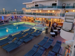 Sky Princess Main Pools picture Uploaded in 2026 Photo courtesy of Brian Krohn. Sky Princess Main Pools picture