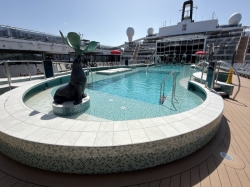 MSC World America Mar Azul Pool picture Uploaded in 2026 Photo courtesy of Dcrucero. MSC World America Mar Azul Pool picture