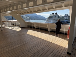 Zaandam Promenade Deck picture Uploaded in 2026 Photo courtesy of Steve Millay. Zaandam Promenade Deck picture