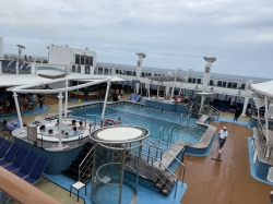 Norwegian Breakaway Main Pool picture Uploaded in 2026 Photo courtesy of Steve Millay. Norwegian Breakaway Main Pool picture
