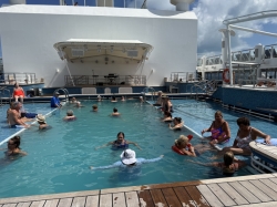 Norwegian Breakaway Main Pool picture Uploaded in 2026 Photo courtesy of Steve Millay. Norwegian Breakaway Main Pool picture