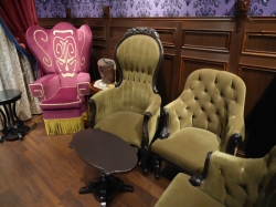 Disney Destiny Haunted Mansion Parlor picture Uploaded in 2026 Photo courtesy of Chris Konecny. Disney Destiny Haunted Mansion Parlor picture