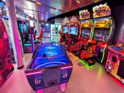 MSC World America Games Arcade picture Uploaded in 2026 Photo courtesy of Mark Chatfield - Radio. MSC World America Games Arcade picture