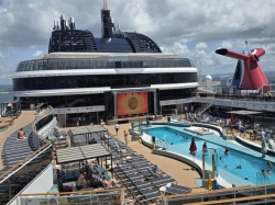 MSC World America Mar Azul Pool picture Uploaded in 2026 Photo courtesy of Michael Soden. MSC World America Mar Azul Pool picture