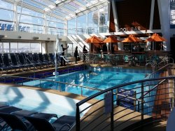 Quantum of the Seas Indoor Pool picture Uploaded in 2014 Photo courtesy of Donna Smeal (Cruiseone.com). Quantum of the Seas Indoor Pool picture