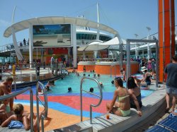 Liberty of the Seas Main Pool picture Uploaded in 2017 Photo courtesy of Steve Millay. Liberty of the Seas Main Pool picture