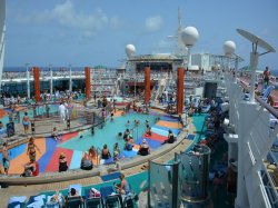 Liberty of the Seas Main Pool picture Uploaded in 2017 Photo courtesy of Steve Millay. Liberty of the Seas Main Pool picture