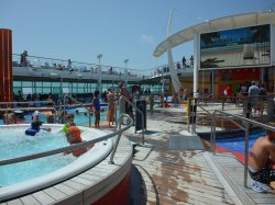 Liberty of the Seas Main Pool picture Uploaded in 2017 Photo courtesy of Steve Millay. Liberty of the Seas Main Pool picture
