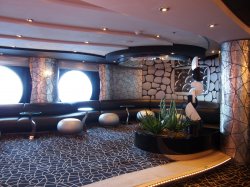 MSC Divina Black & White Lounge picture Uploaded in 2016 Photo courtesy of Steven Chan. MSC Divina Black & White Lounge picture