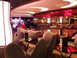 MSC Divina Black & White Lounge picture Uploaded in 2016 Photo courtesy of Steven Chan. MSC Divina Black & White Lounge picture