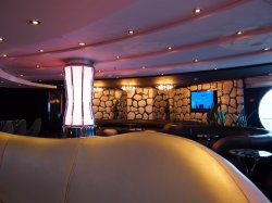 MSC Divina Black & White Lounge picture Uploaded in 2016 Photo courtesy of Steven Chan. MSC Divina Black & White Lounge picture