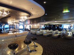 MSC Divina Black & White Lounge picture Uploaded in 2016 Photo courtesy of Steven Chan. MSC Divina Black & White Lounge picture