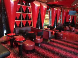 Carnival Victory Black & Red Seas Lounge picture Uploaded in 2016 Photo courtesy of Alex Agle. Carnival Victory Black & Red Seas Lounge picture