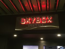 Carnival Victory Skybox Sports Bar picture Uploaded in 2016 Photo courtesy of Alex Agle. Carnival Victory Skybox Sports Bar picture