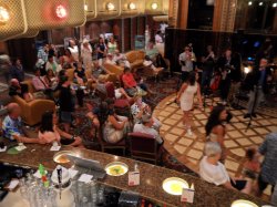 Carnival Conquest Artists Lobby picture Uploaded in 2016 Photo courtesy of Carla Lenard. Carnival Conquest Artists Lobby picture