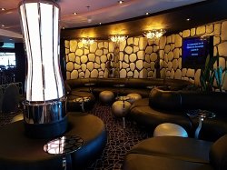 MSC Divina Black & White Lounge picture Uploaded in 2016 Photo courtesy of Meg Ryan. MSC Divina Black & White Lounge picture