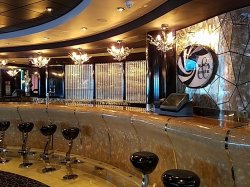 MSC Divina Black & White Lounge picture Uploaded in 2016 Photo courtesy of Meg Ryan. MSC Divina Black & White Lounge picture