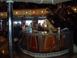 Carnival Conquest Artists Lobby picture Uploaded in 2016 Photo courtesy of Carla Lenard. Carnival Conquest Artists Lobby picture
