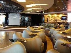 MSC Divina Black & White Lounge picture Uploaded in 2016 Photo courtesy of Meg Ryan. MSC Divina Black & White Lounge picture