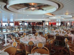 Empress of the Seas Main Dining Room picture Uploaded in 2017 Photo courtesy of Ambrosia Wilson. Empress of the Seas Main Dining Room picture