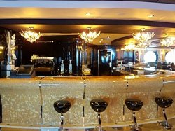 MSC Divina Black & White Lounge picture Uploaded in 2016 Photo courtesy of Meg Ryan. MSC Divina Black & White Lounge picture