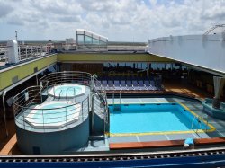 Carnival Triumph New World Pool picture Uploaded in 2016 Photo courtesy of Joe Brown. Carnival Triumph New World Pool picture