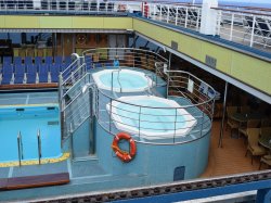 Carnival Triumph New World Pool picture Uploaded in 2016 Photo courtesy of Joe Brown. Carnival Triumph New World Pool picture