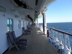 Zaandam Promenade Deck picture Uploaded in 2016 Photo courtesy of Don MacQuarrie. Zaandam Promenade Deck picture